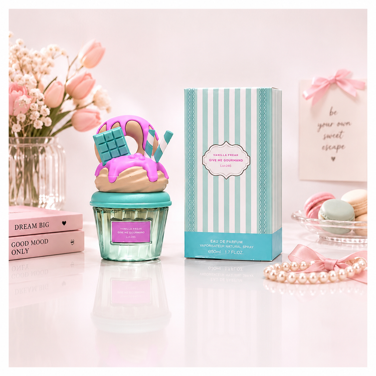 عطر ادکلن لطافه گیو می گورماند مدل (وانیلا فریک) حجم ۷۵میل